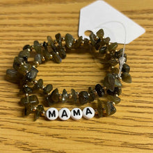 Load image into Gallery viewer, 2-Piece Beaded &amp; Stone Bracelet w/Saying
