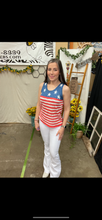 Load image into Gallery viewer, Stars &amp; Stripes Knit Tank Top