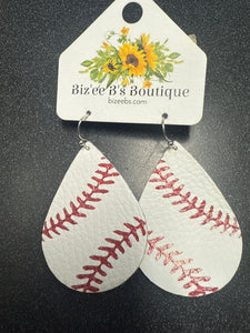 Baseball Earrings