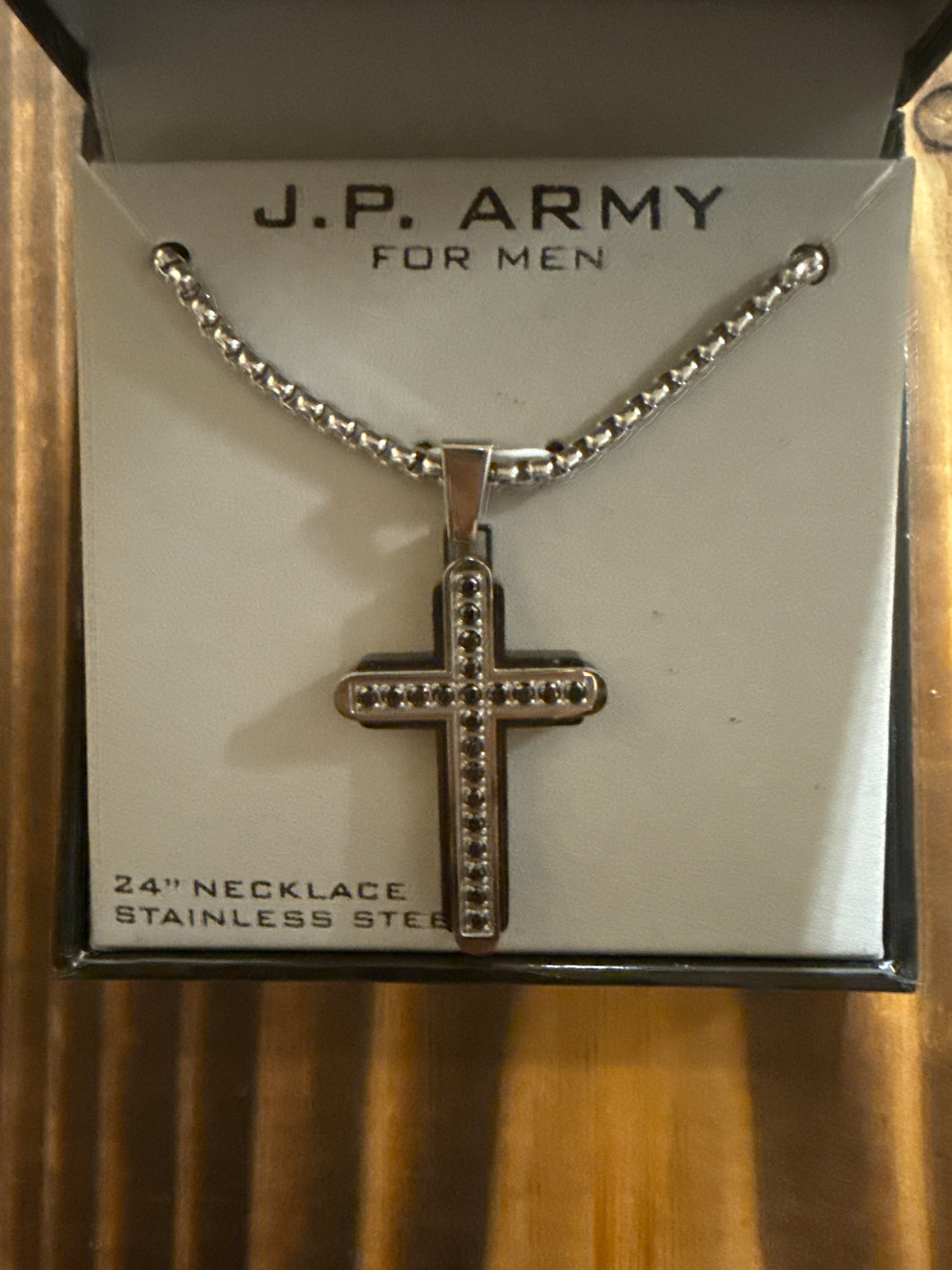 JP Army for Men Black/Silver Cross