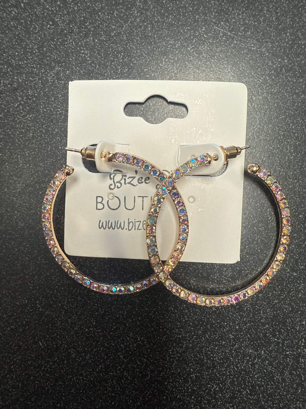 Sparkling Hoop Earrings