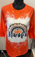 Load image into Gallery viewer, Orange Thankful 3/4 Sleeve Shirt