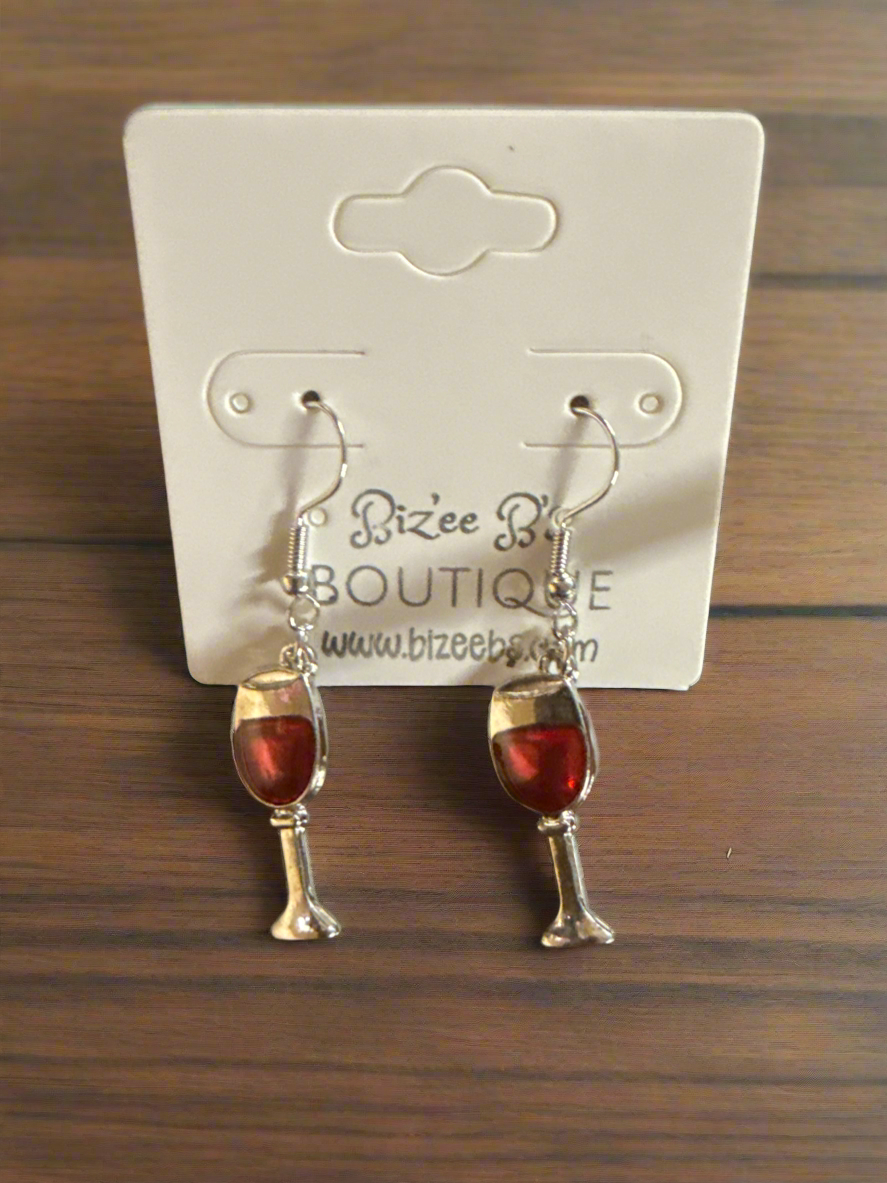 Wine Glass Earrings