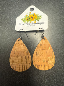 Cork Teardrop Earrings