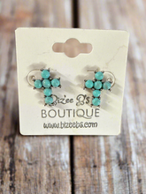 Load image into Gallery viewer, Small Turquoise Studs