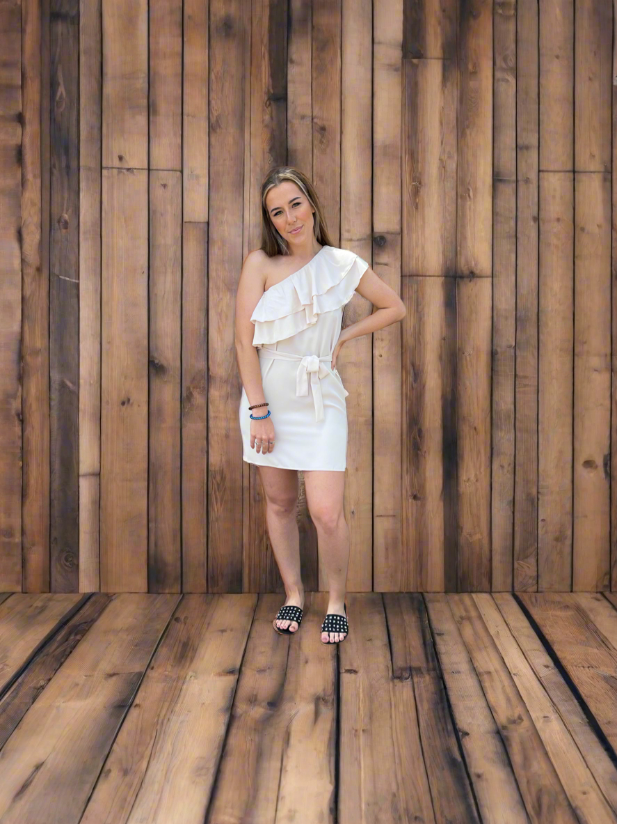 navy and white mini dress Hard to Handle Mini Dress