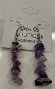 Rock Beaded Dangle Earrings