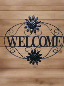 Indoor/outdoor Metal Welcome Plaque