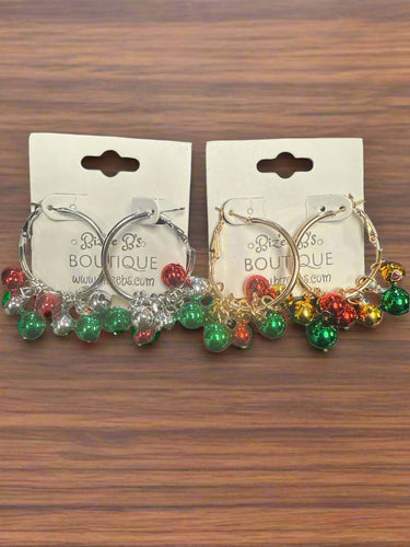 Jingle Bell Hoop Earrings