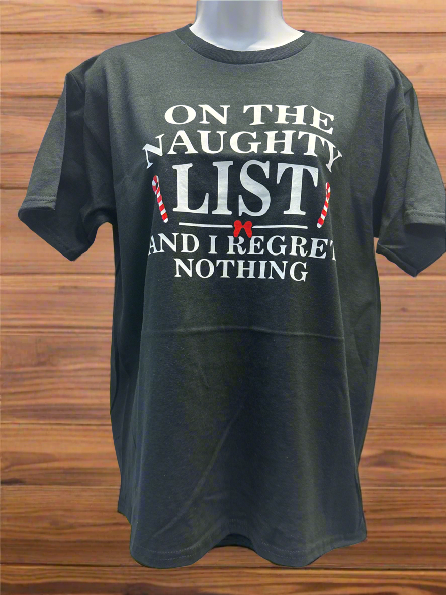 No Regrets Naughty List Tee