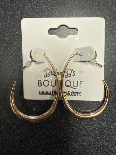 Oval Hoop Earrings