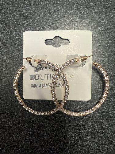 Sparkling Hoop Earrings