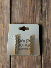 Load image into Gallery viewer, Studded Crystal Drop Earrings