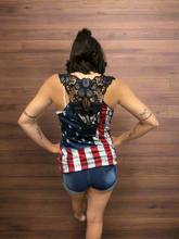 Load image into Gallery viewer, American Flag Backless Tank Top