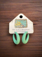 Load image into Gallery viewer, Rubber Hoop Earrings