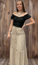 Load image into Gallery viewer, Waist Smocking Ruffle Tiered Long Skirt