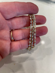 Triple Row of Rhinestones Bracelet