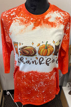 Load image into Gallery viewer, Orange Thankful 3/4 Sleeve Shirt