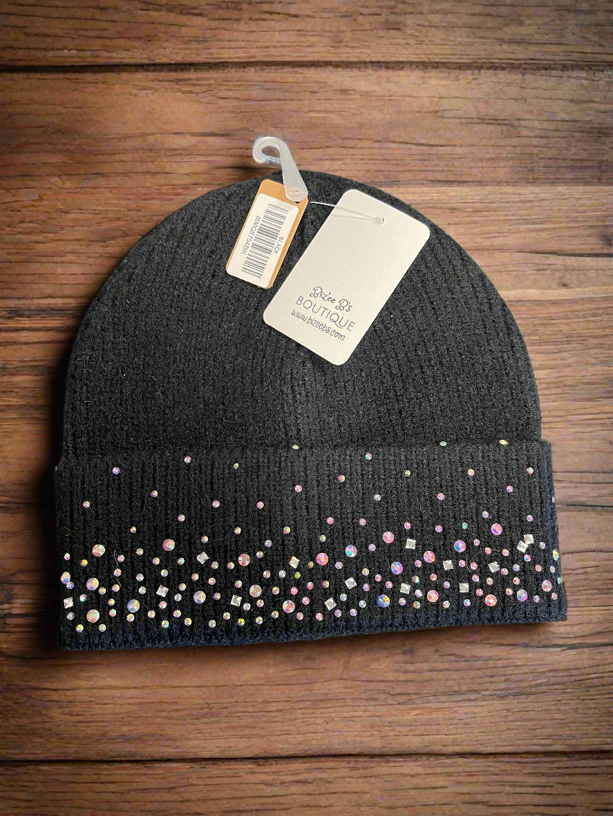 Supreme Old English Rhinestone Beanie (SS21) - $78