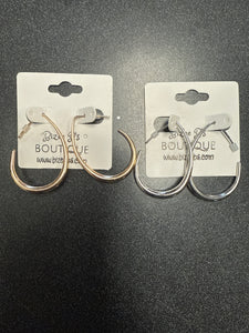 Oval Hoop Earrings