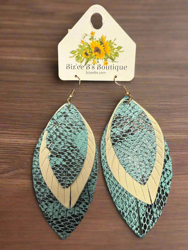 Layered Feather Earrings