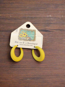 Rubber Hoop Earrings