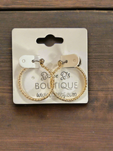 Load image into Gallery viewer, Twisted Hoop Earrings