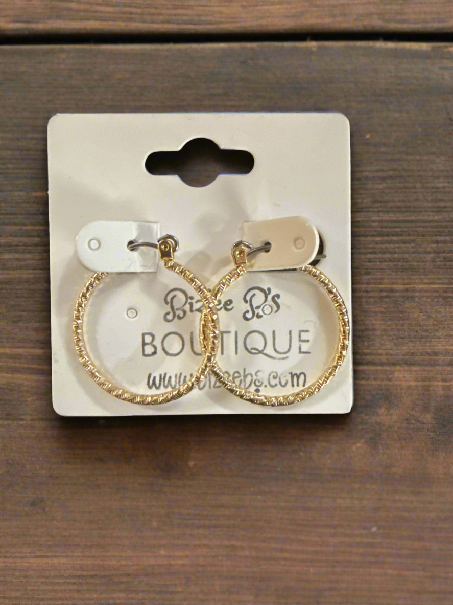 Twisted Hoop Earrings