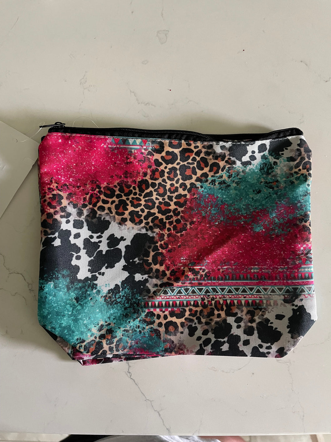 Multi Color & Leopard Make Up Bag