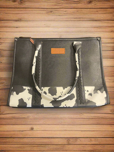 Wrangler Cow Print Tote Bag