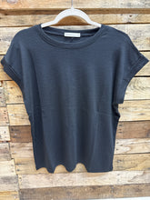 Load image into Gallery viewer, Cotton Modal Slub Rolled Sleeve Tee