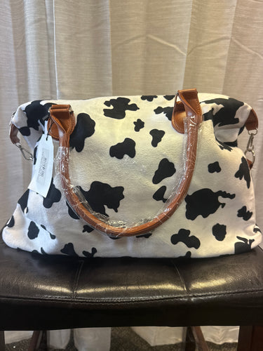 Cow Print Duffel Bag