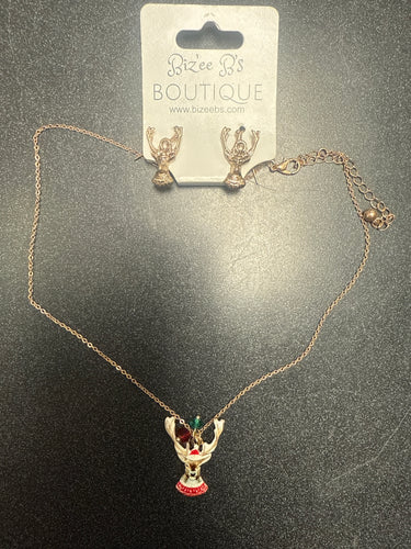 Reindeer Necklace Set