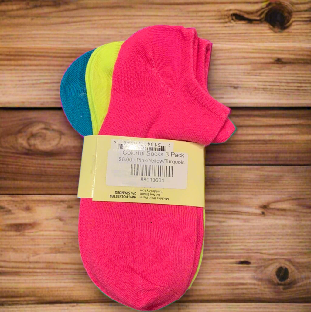 Colorful Socks 3 Pack