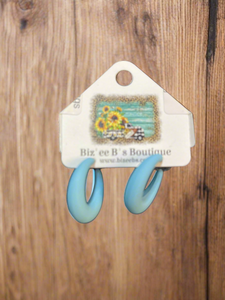 Rubber Hoop Earrings