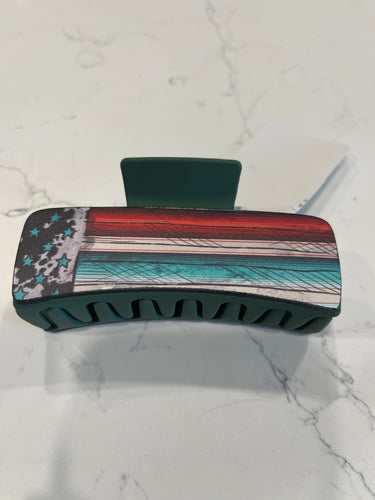 Serape & Leopard Hair Clip