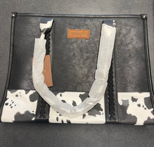 Load image into Gallery viewer, Wrangler Cow Print Tote Bag