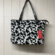 Load image into Gallery viewer, Cow print canvas bag