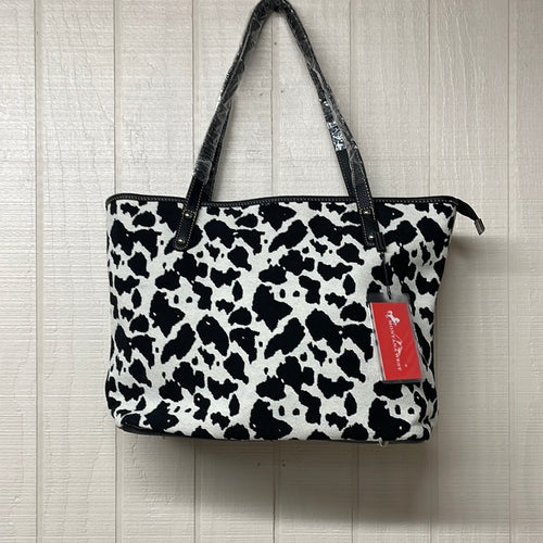 Cow print canvas bag