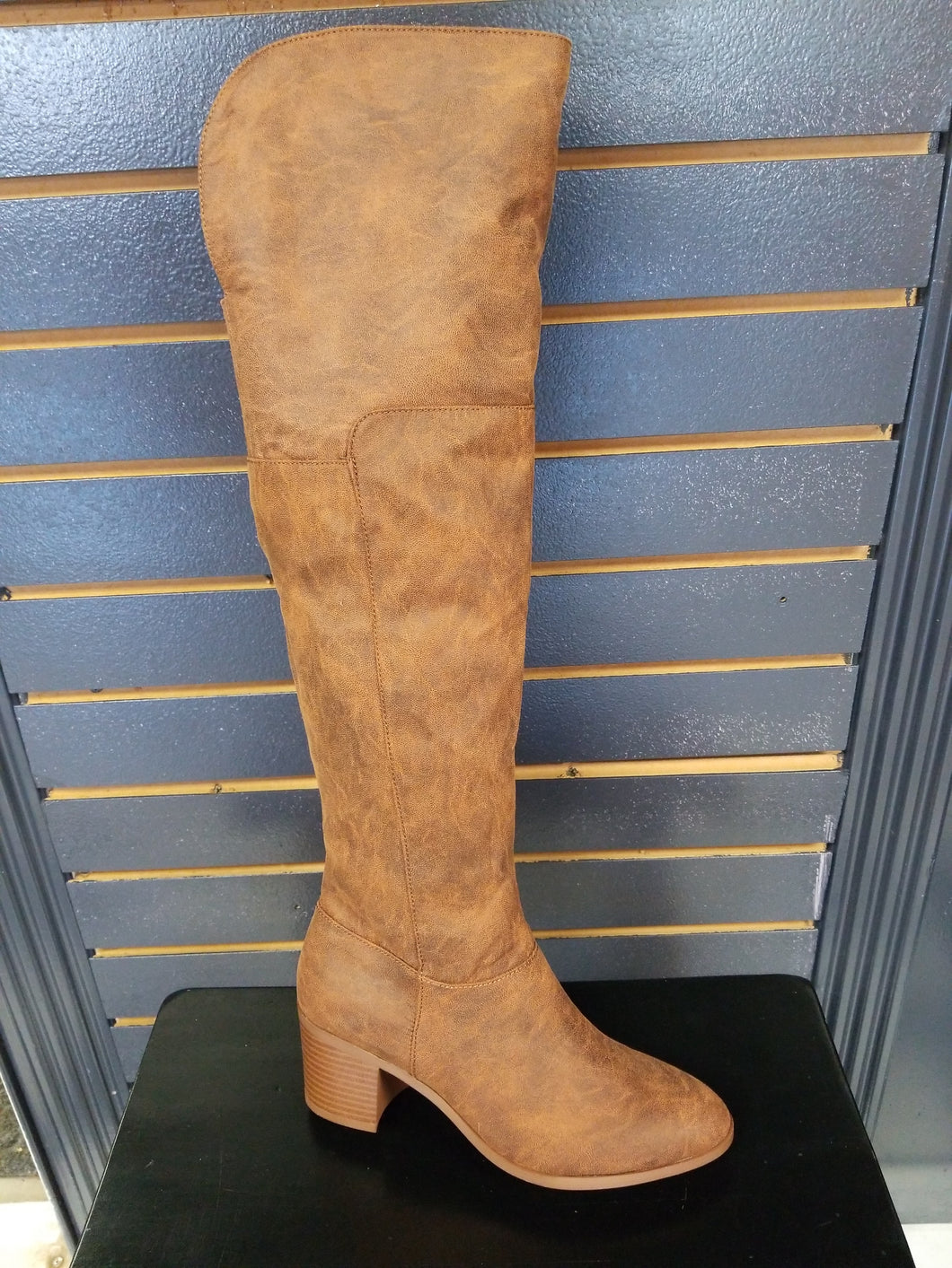 Women Knee High Slouchy Low Heel Boots Topanga-74