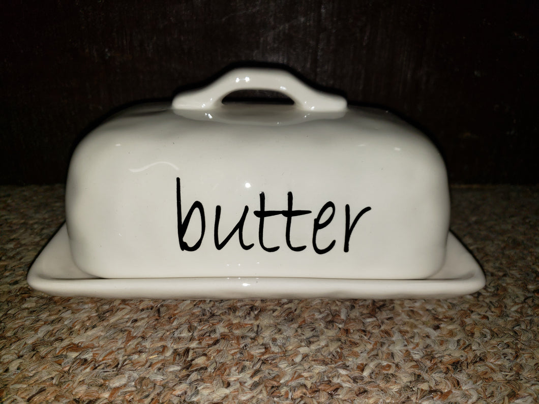 Simply Slated Butter Dish