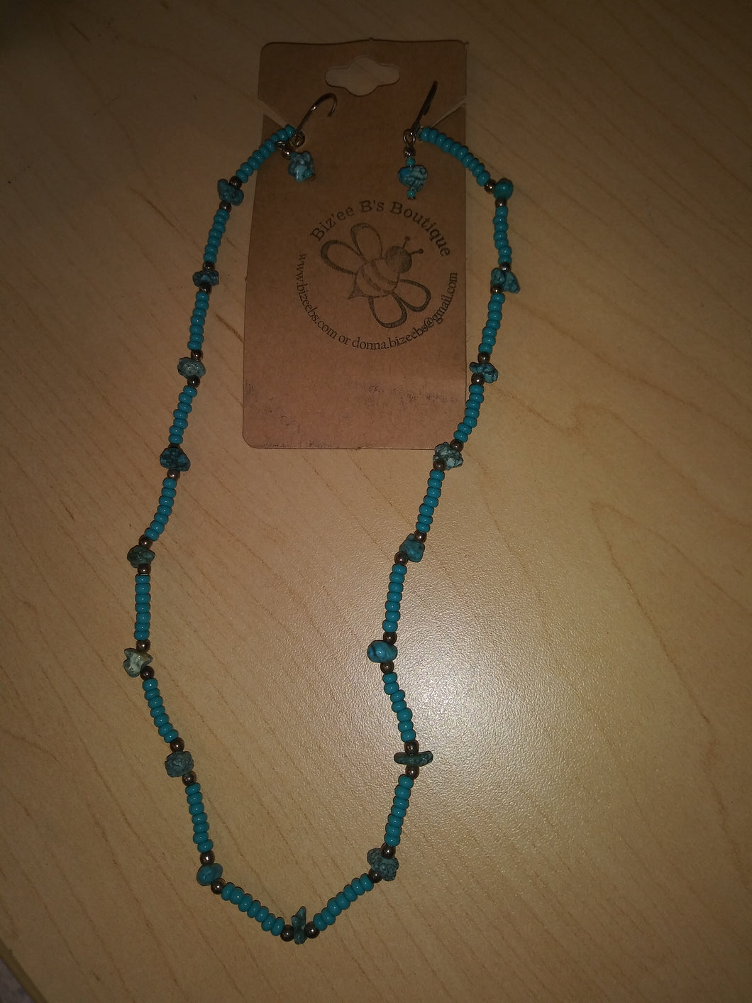 Turquoise Necklace And Earrings