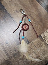 Load image into Gallery viewer, Dream Catcher Keychain Faux Leather