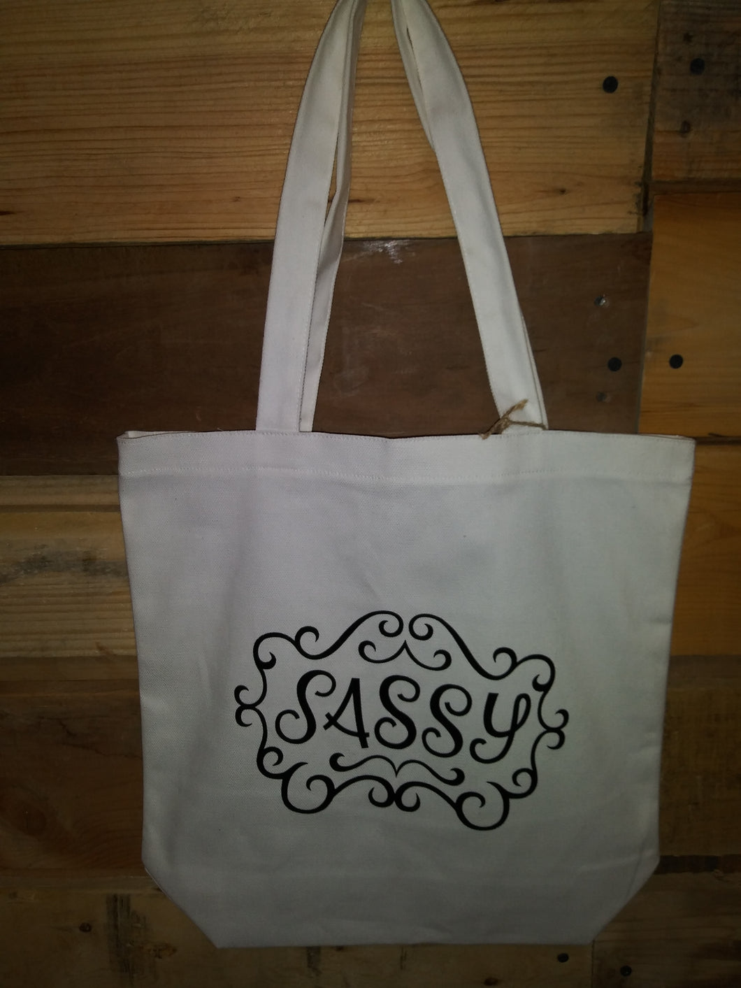 Tote Bags With Sayings White Sassy
