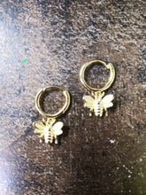 Load image into Gallery viewer, Tiny Bee Earrings