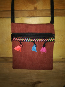 Mini Messenger Bag W/ Tassels