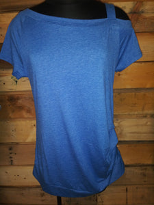 Blue Sling Buttoned Top