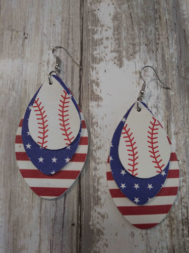 Baseball Earrings