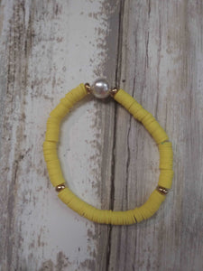 Beaded Bracelet W/ Pearl