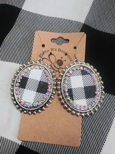 Black Earrings ER2595BK